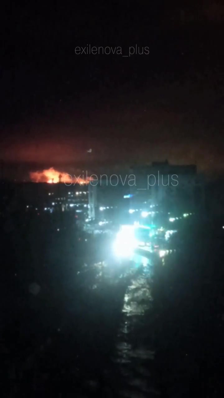 Fire at the Yaroslavl oil refinery after suspected drones strikes