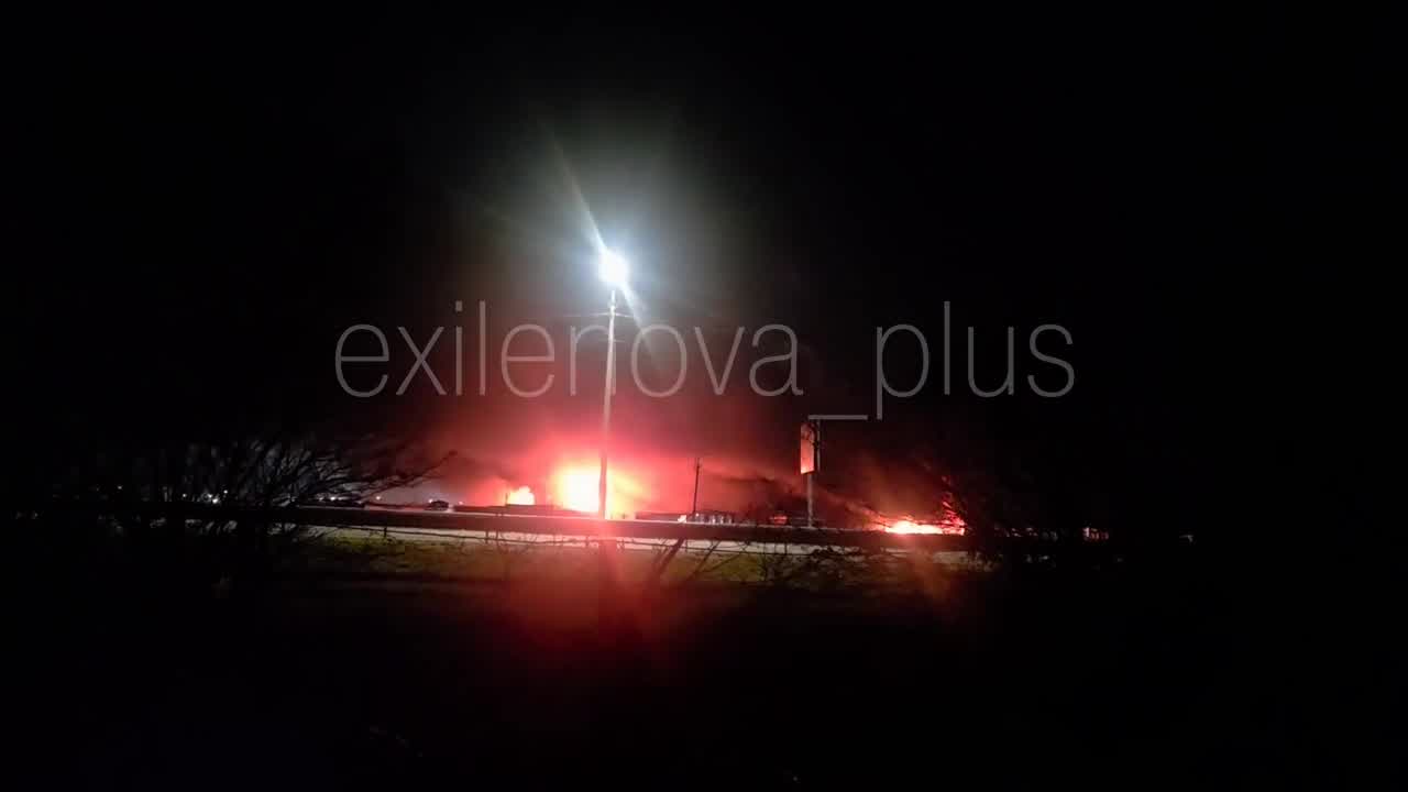 Fires after drones or missile strikes in Rostov