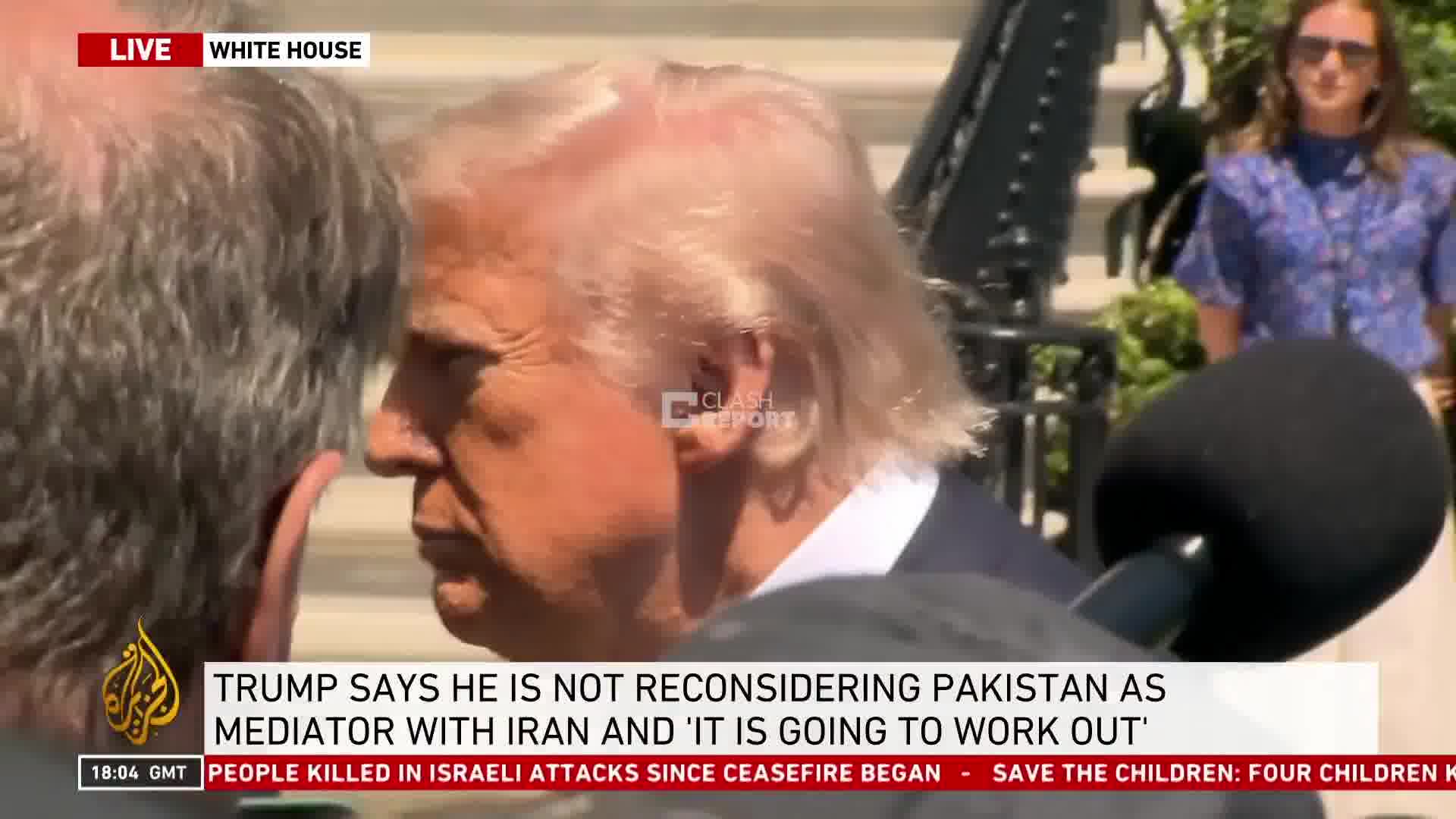 Reporter: Is there any understanding between you and Putin that Russia should get the entire Donbas. Trump: No