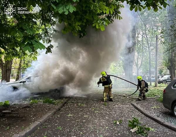 Damage to civilian property in Odesa as result of drone strike