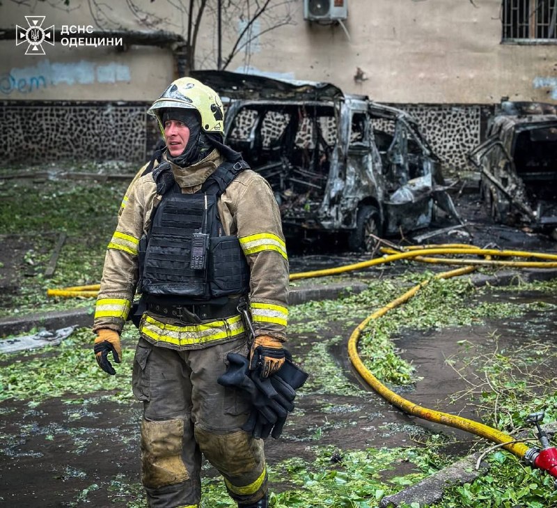 Damage to civilian property in Odesa as result of drone strike