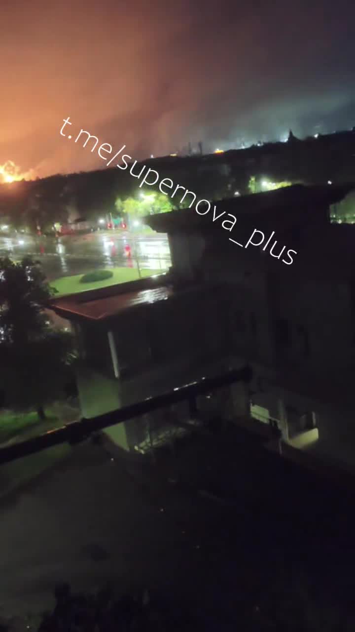 Fire reported at the chemical plant in Nevinnomyssk of Stavropolskiy kray after suspected drone attack