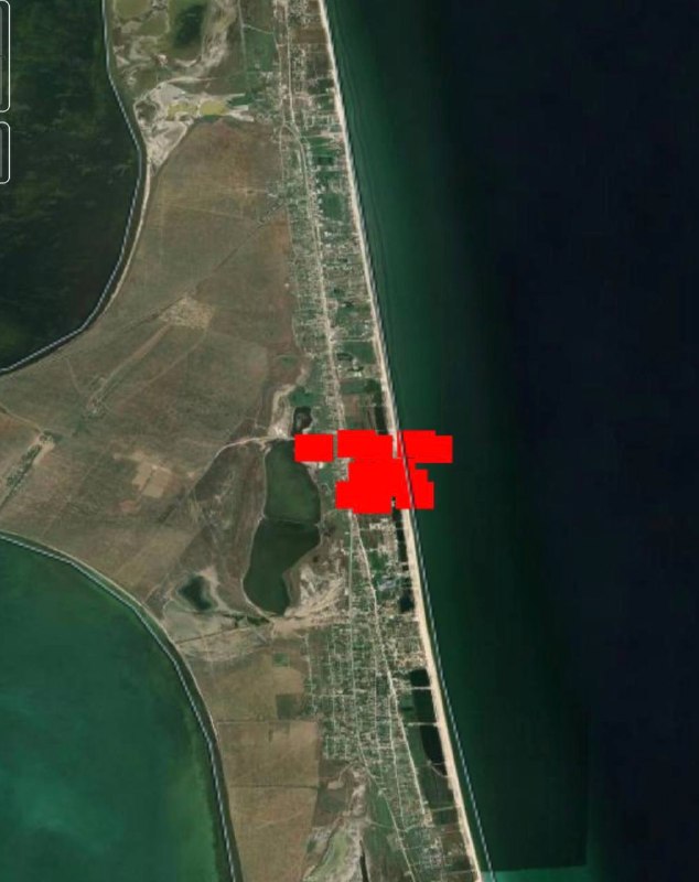 Fires after drones raid in occupied Henichesk of Kherson region