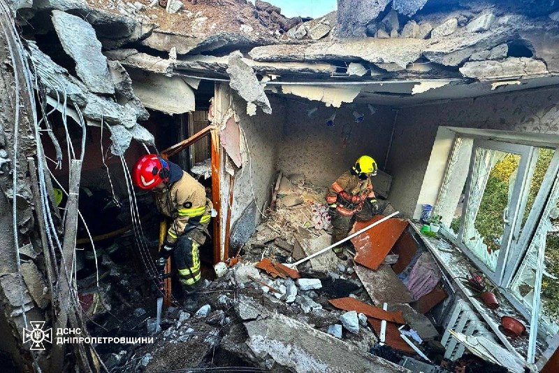 2 people wounded as result of drone strike in Dnipro city 