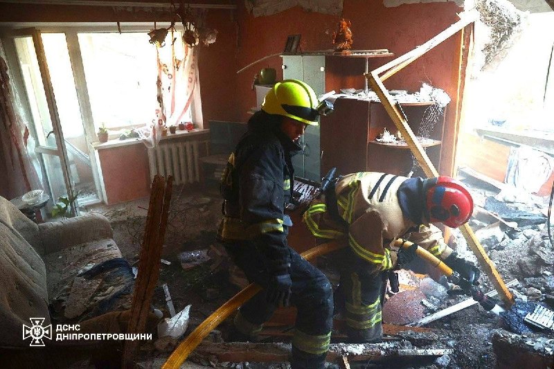 2 people wounded as result of drone strike in Dnipro city 