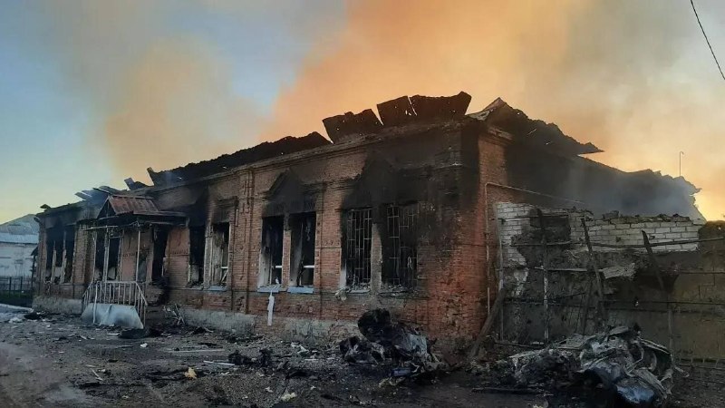 Explosions were reported in Starobilsk overnight