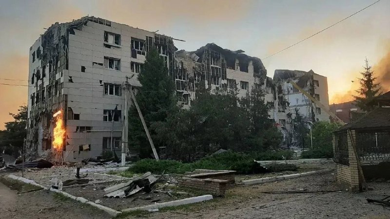 Explosions were reported in Starobilsk overnight