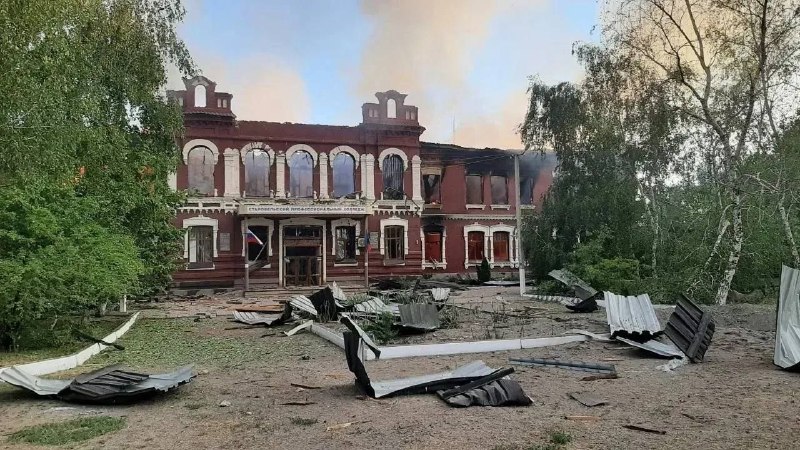 Explosions were reported in Starobilsk overnight