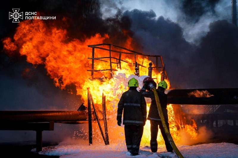 For 2 days in a row, Russians attacked two industrial facilities in the Myrhorod district