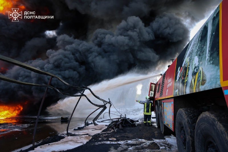 For 2 days in a row, Russians attacked two industrial facilities in the Myrhorod district