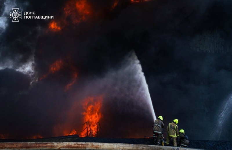 For 2 days in a row, Russians attacked two industrial facilities in the Myrhorod district
