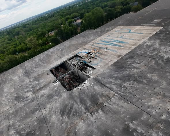 Russian ballistic missile strike in Dnipro city yesterday targeted warehouses of WFP with food 