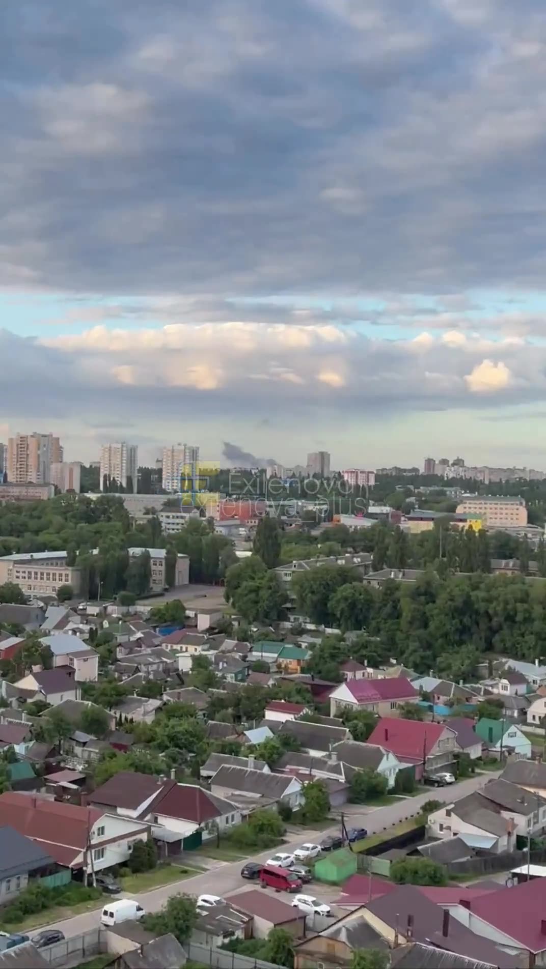 Explosions were reported at the airbase in Voronezh