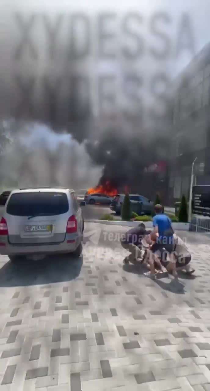 Drone strike reported in Odesa