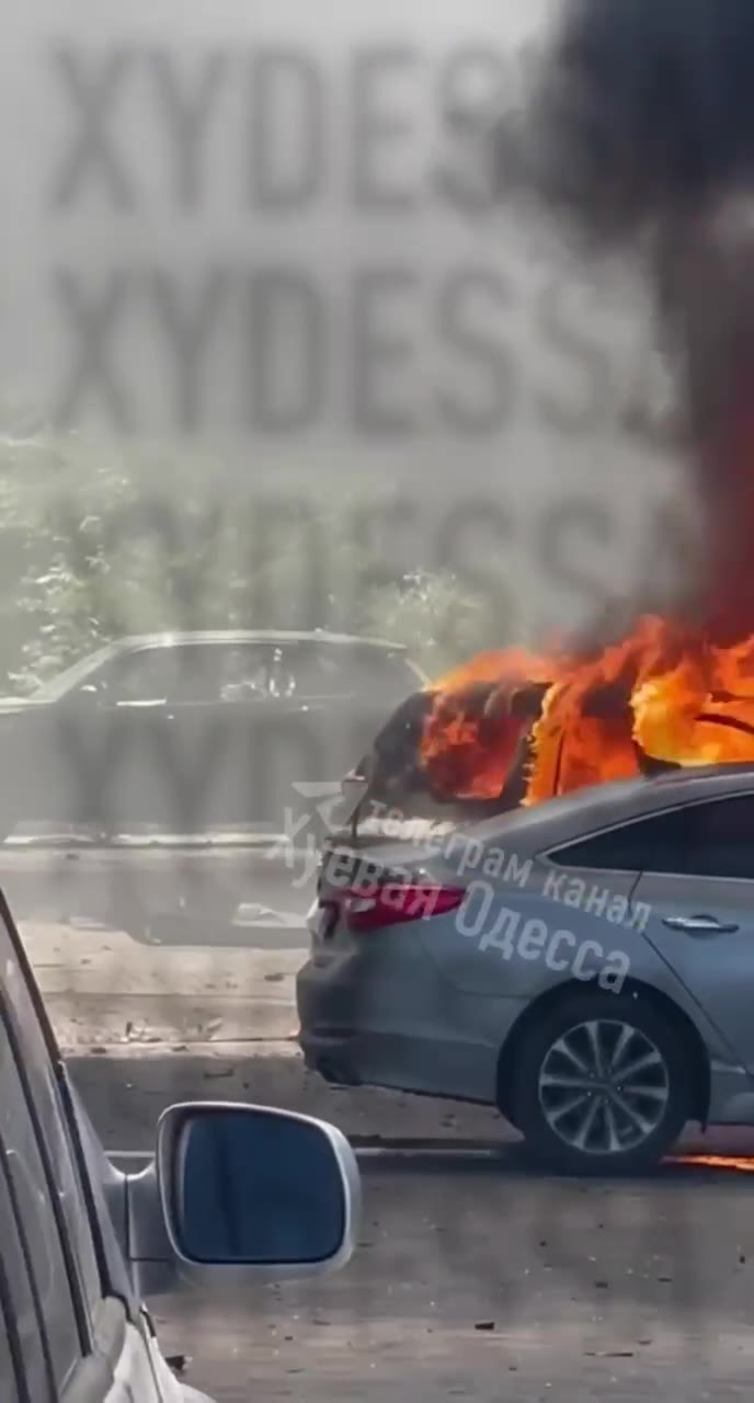 Drone strike reported in Odesa