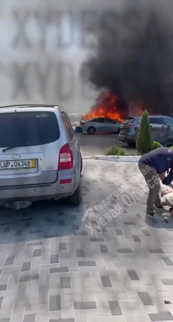 Drone strike reported in Odesa