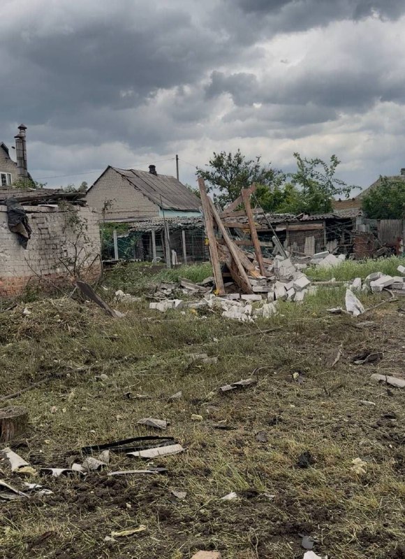 Damage after drones strikes in Pavlohrad