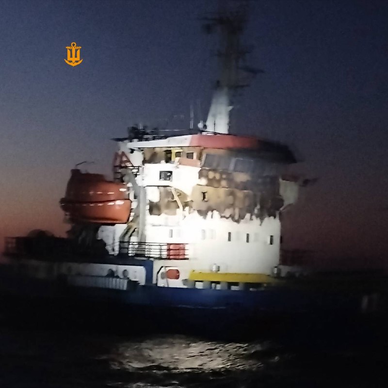 Russian drones attacked the dry cargo ship ANT, which was sailing from one of the ports of the Odesa region to Turkiye with cargo on board under the flag of Vanuatu (ship-owning country Turkey). 2 people were injured
