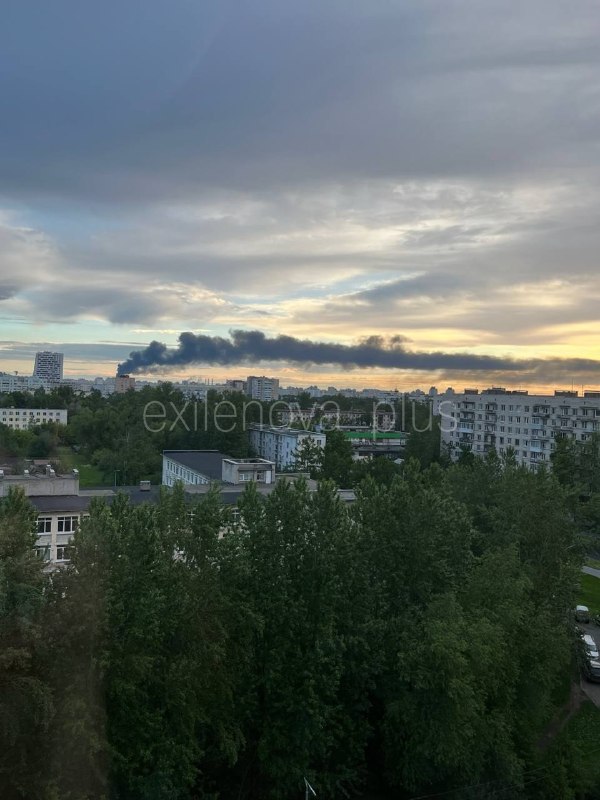 Fire at the oil terminal in St.Petersburg