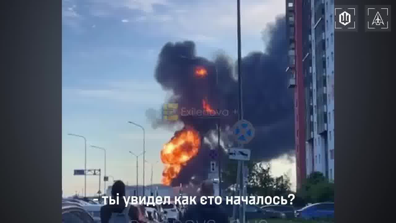 Ukrainian drones hit a Steregushchy-class corvette of the Russian Navy Boikiy in Kronshtadt, Saint-Petersburg