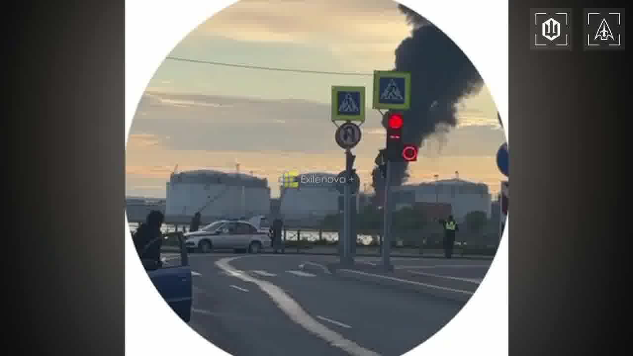 Ukrainian drones hit a Steregushchy-class corvette of the Russian Navy Boikiy in Kronshtadt, Saint-Petersburg