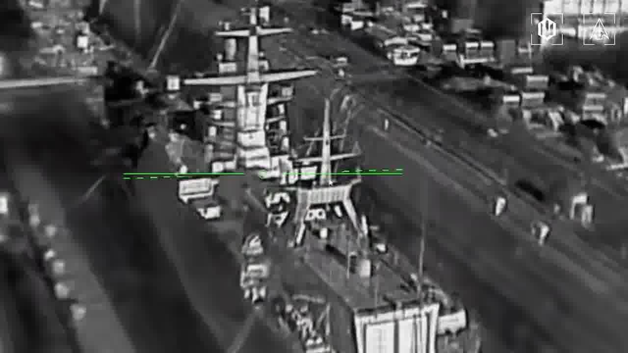 Ukrainian drones hit a Steregushchy-class corvette of the Russian Navy Boikiy in Kronshtadt, Saint-Petersburg