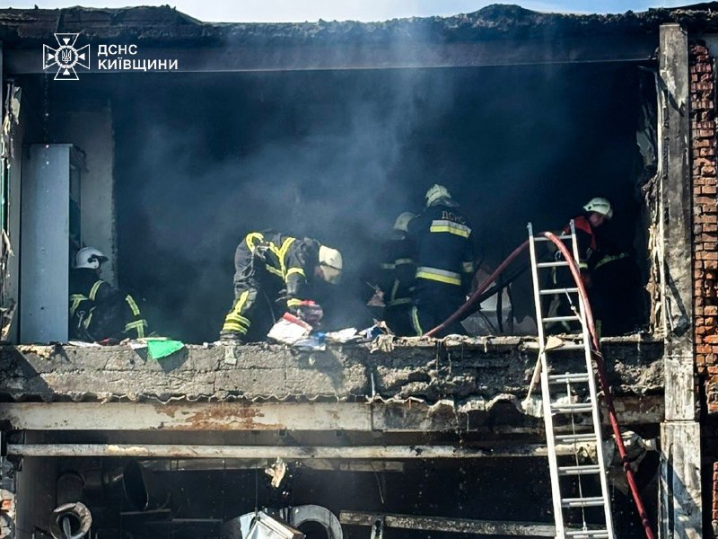 4 people killed as result of drone strike at the food enterprise in Zhurivka of Brovary district