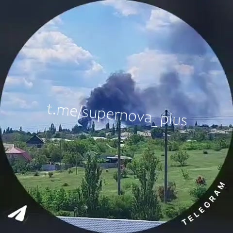 Fire after suspected drone strike reported in Khrestivka of Donetsk region