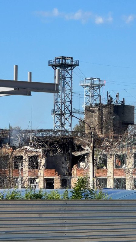 Damage to military plant VNIIR-Progress in Cheboksary
