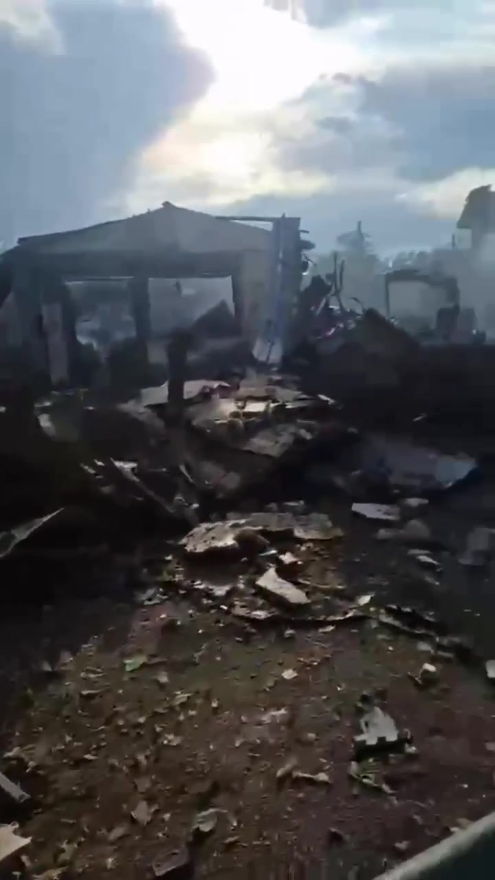 Destruction in Vasylkivka of Dnipropetrovsk region as result of airstrikes