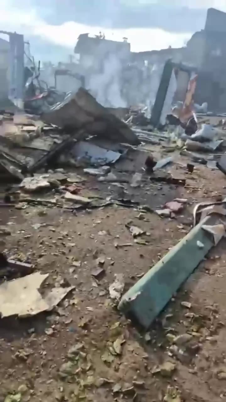 Destruction in Vasylkivka of Dnipropetrovsk region as result of airstrikes