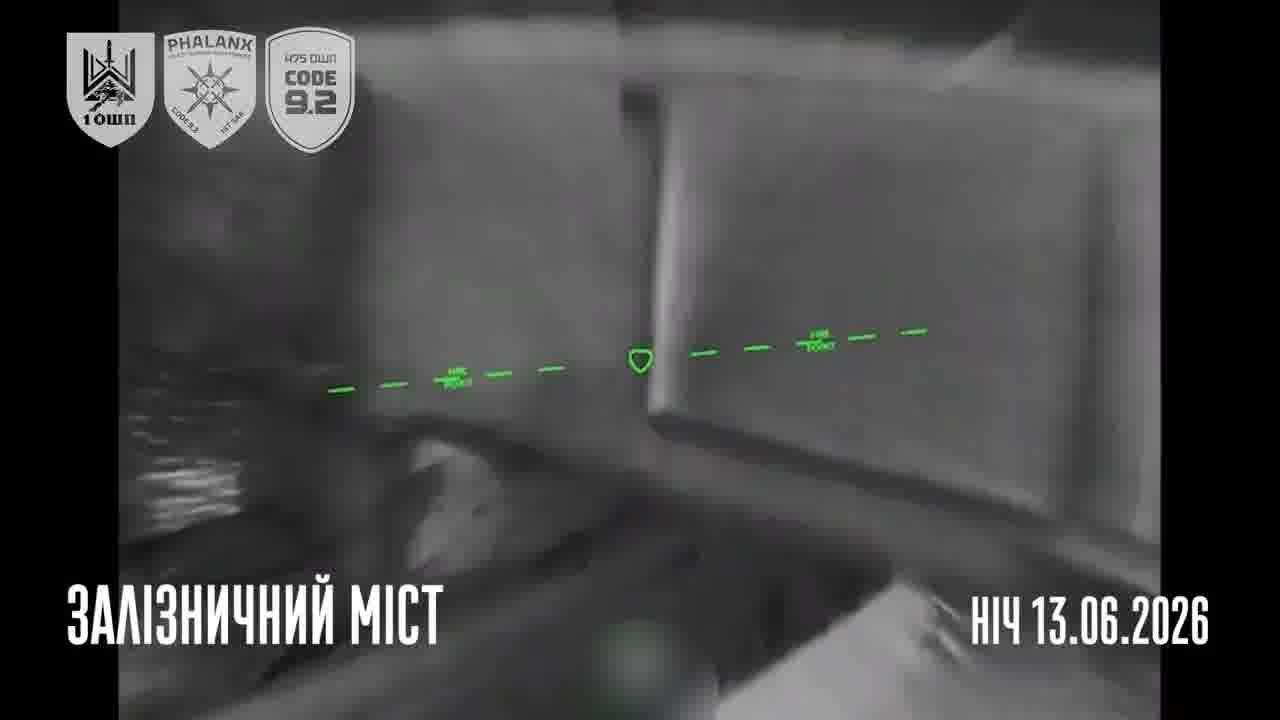 Ukrainian drones have targeted railway bridge, temporary road bridge and military supply trucks at Chonhar