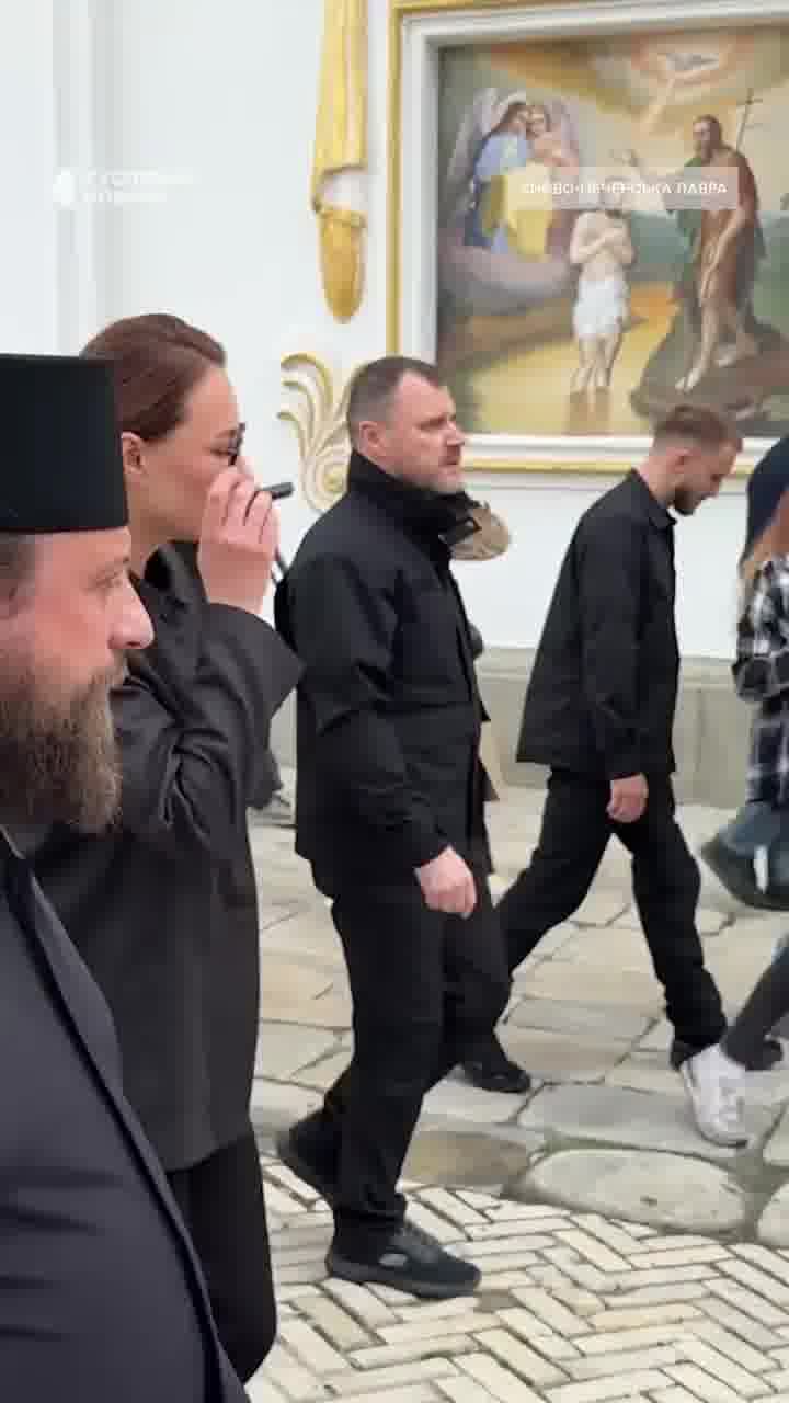 President Zelensky and PM Sviridenko has visited site of the Russian attack at Kyiv-Pechersk Lavra
