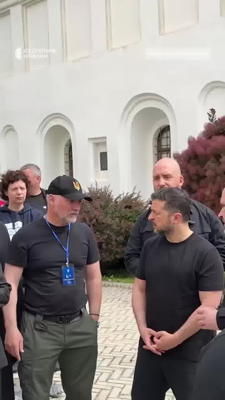 President Zelensky and PM Sviridenko has visited site of the Russian attack at Kyiv-Pechersk Lavra