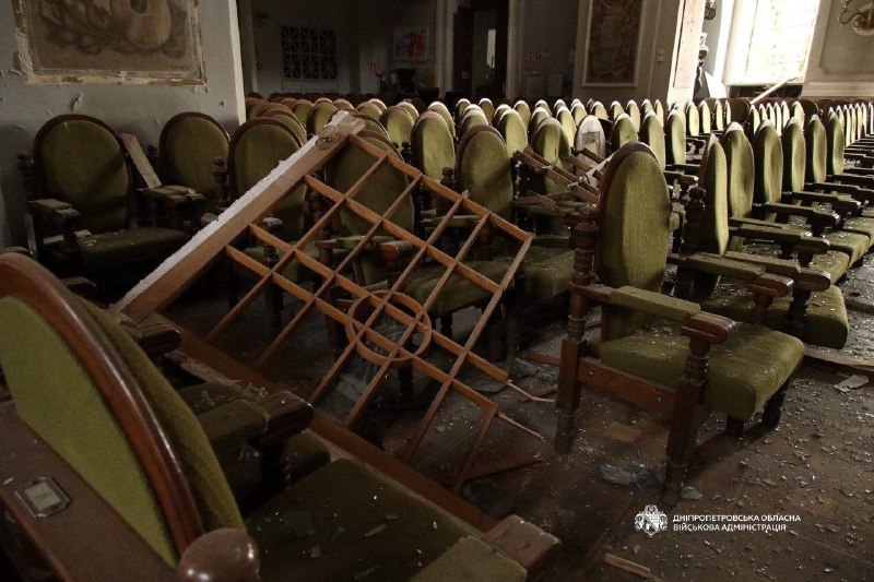 Damage to historical church in Dnipro city as result of Russian attack