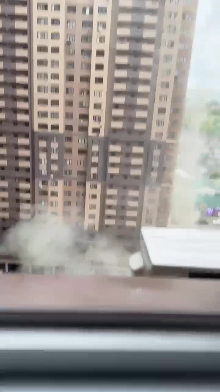 Residential house was damaged in Zhukovskiy