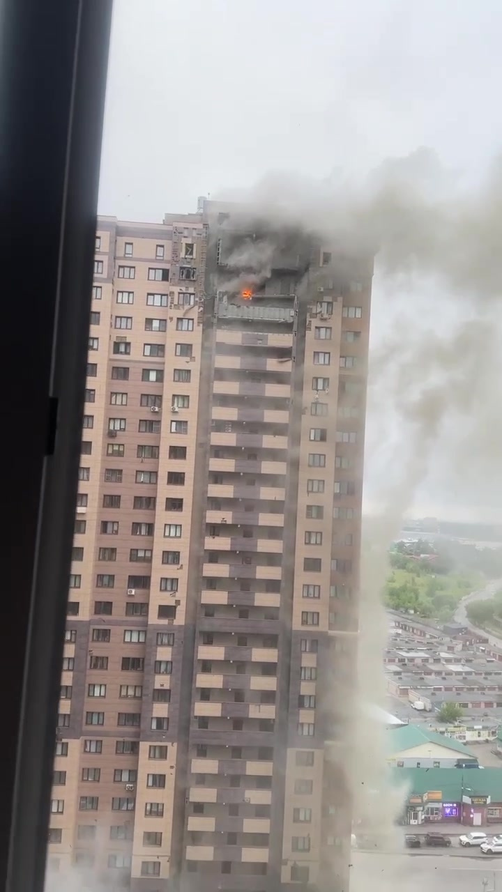 Residential house was damaged in Zhukovskiy