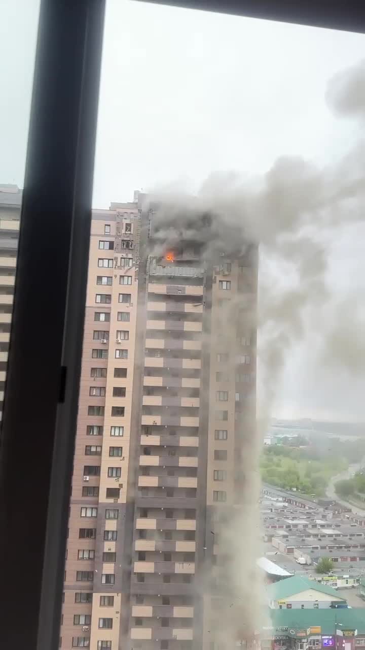 Residential house was damaged in Zhukovskiy