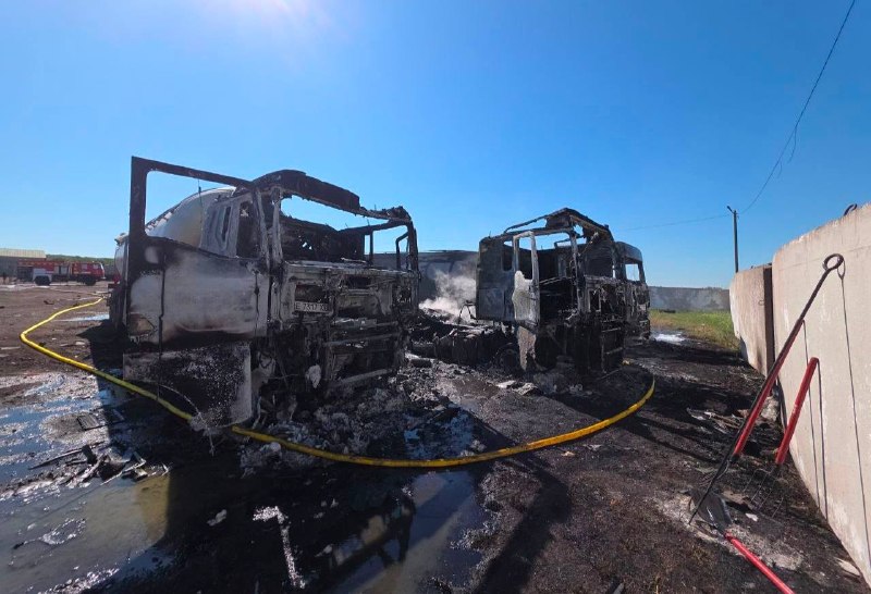 1 person killed, 4 wounded as result of drone strikes at the trucks stop in the south of Odesa region