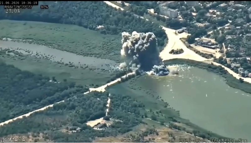 Ukrainian aviation had conducted airstrike at the bridge in Vasylivka of Zaporizhia region