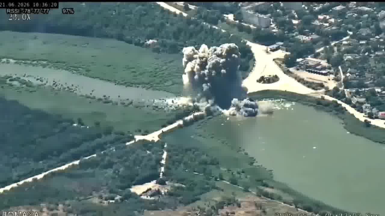 Ukrainian aviation had conducted airstrike at the bridge in Vasylivka of Zaporizhia region