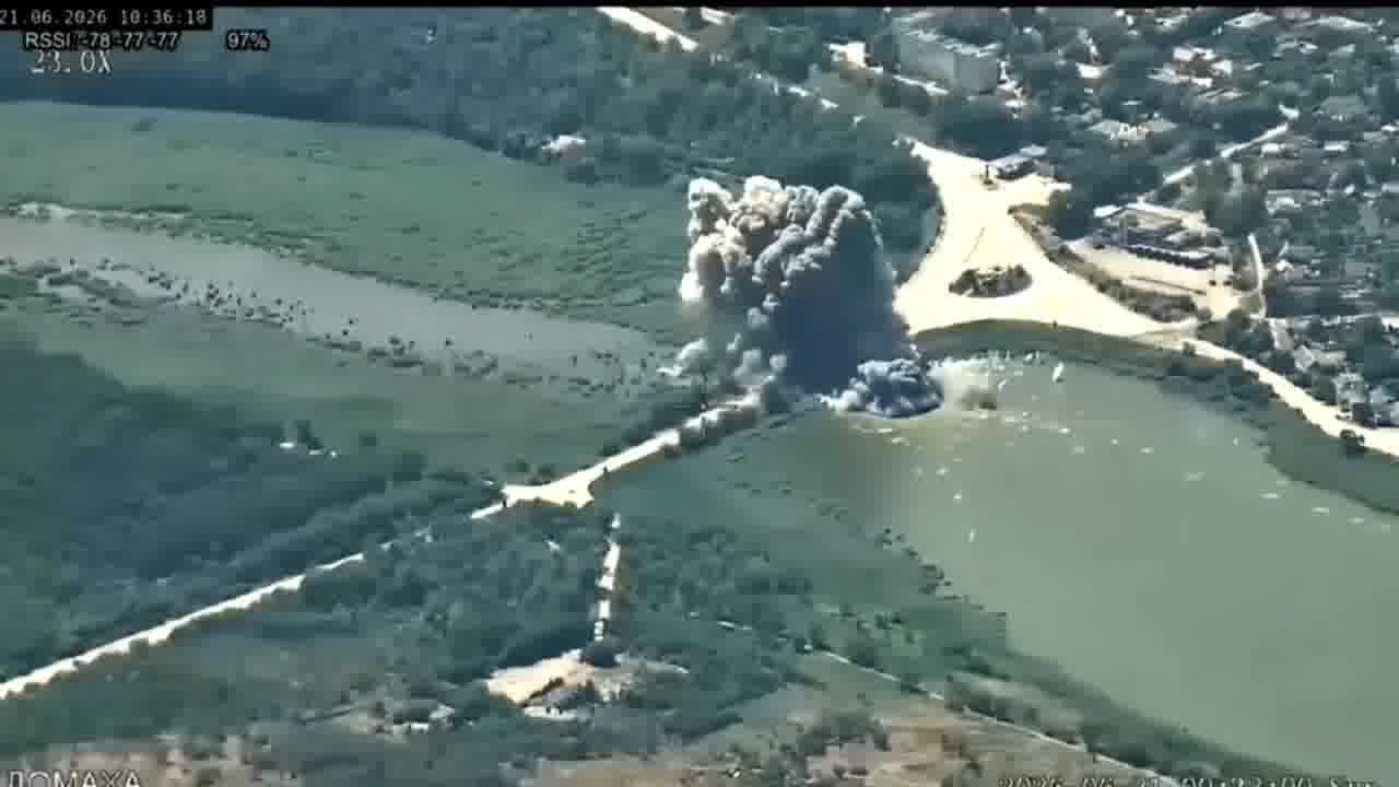 Ukrainian aviation had conducted airstrike at the bridge in Vasylivka of Zaporizhia region
