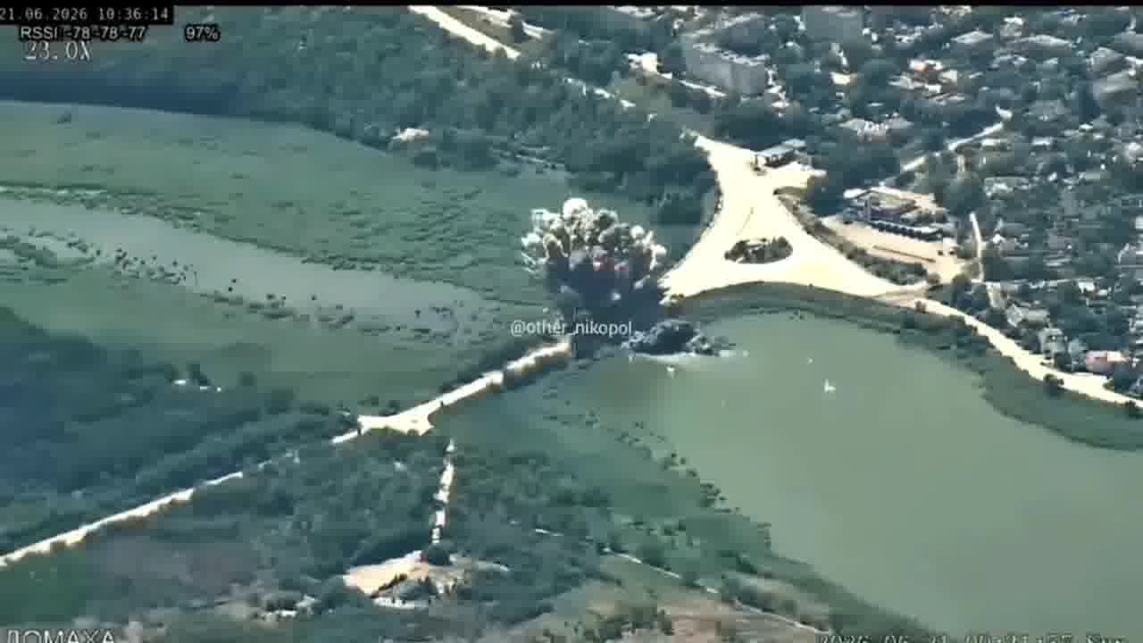 Ukrainian aviation had conducted airstrike at the bridge in Vasylivka of Zaporizhia region