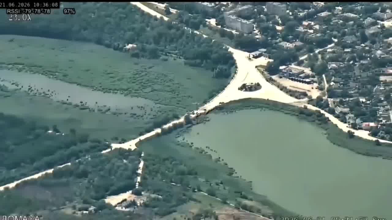 Ukrainian aviation had conducted airstrike at the bridge in Vasylivka of Zaporizhia region