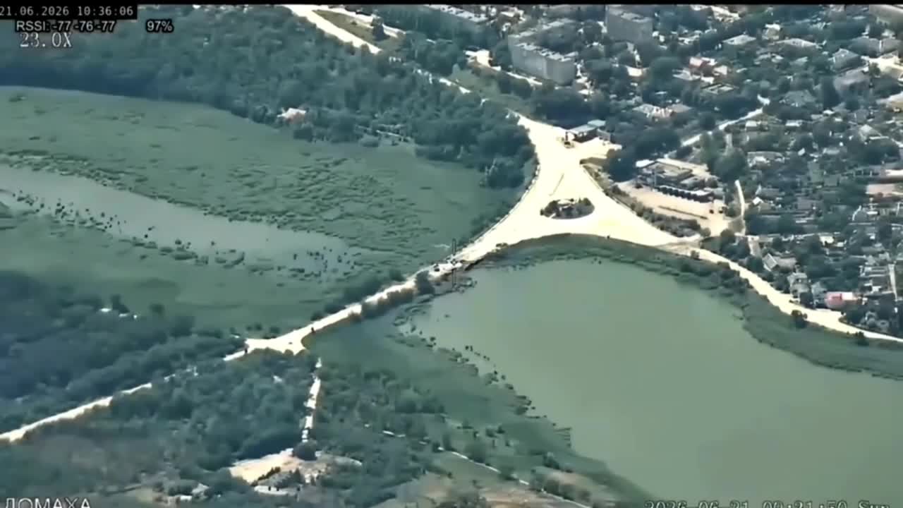 Ukrainian aviation had conducted airstrike at the bridge in Vasylivka of Zaporizhia region