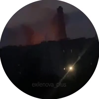 Fire after explosions in Simferopol, Crimea