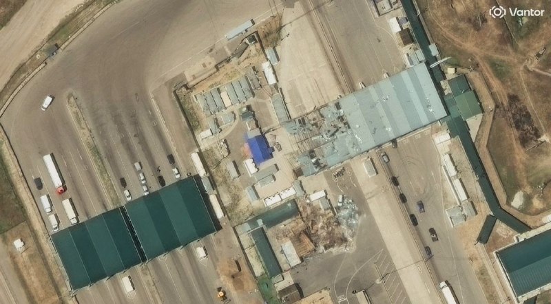 Satellite images of the consequences of recent Ukrainian drone strikes published by Vantor