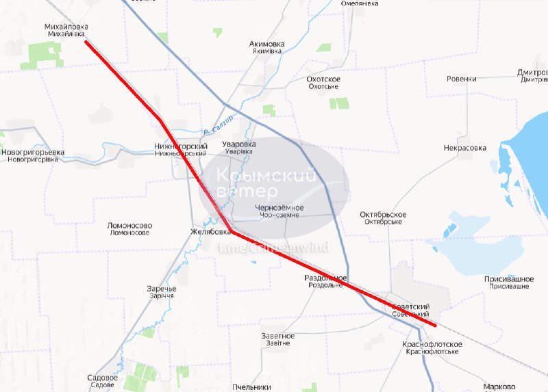 Commute train service between the Sovetsky and Nizhnegorsky districts has been suspended.