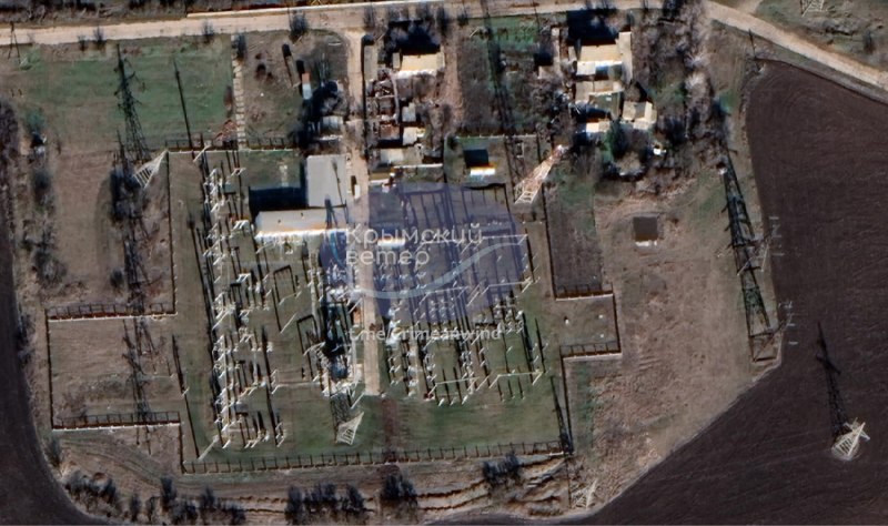 Power substation near Maryanovka village in occupied Crimea was targeted overnight
