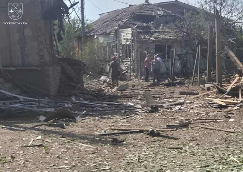 Bei einem Angriff in der Gemeinde Hlukhiv in der Region Sumy wurden drei Menschen verletzt.
